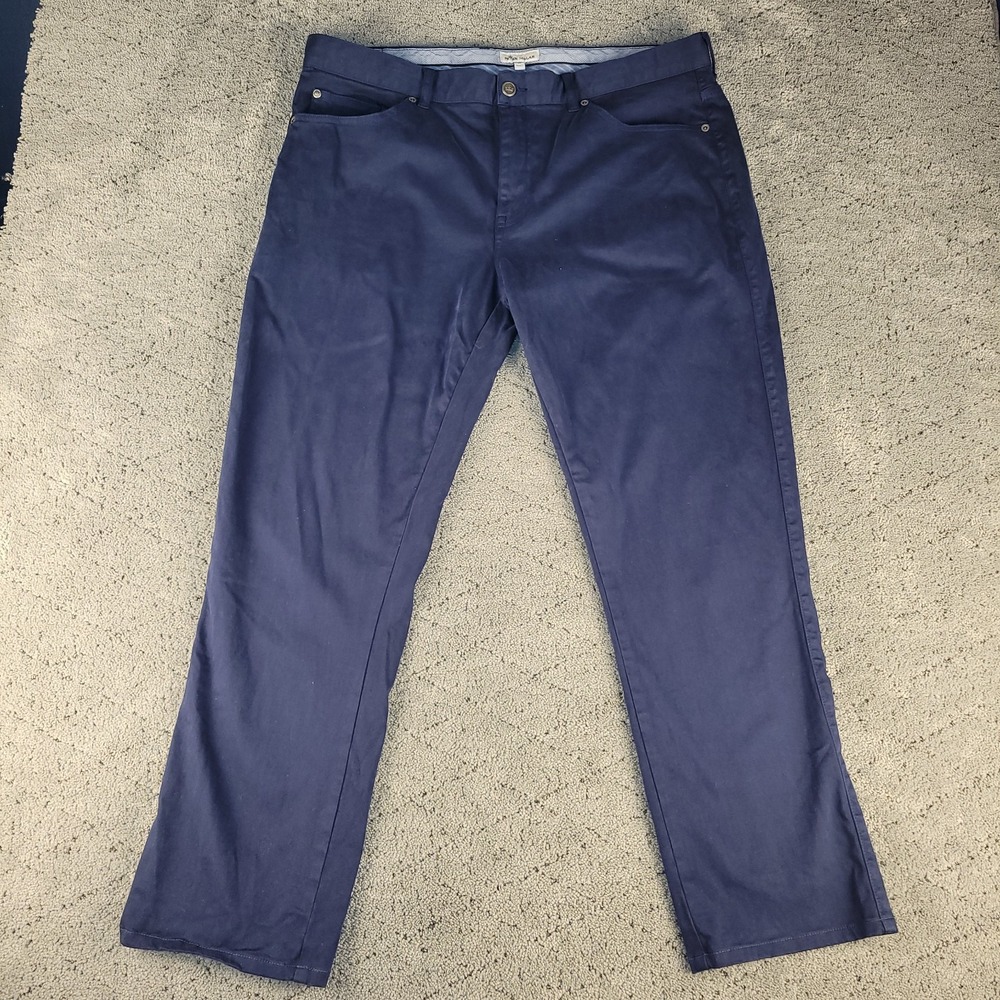 Peter Millar Pants Mens 38x29 Blue Navy Crown Ultimate Sateen Five Pocket
